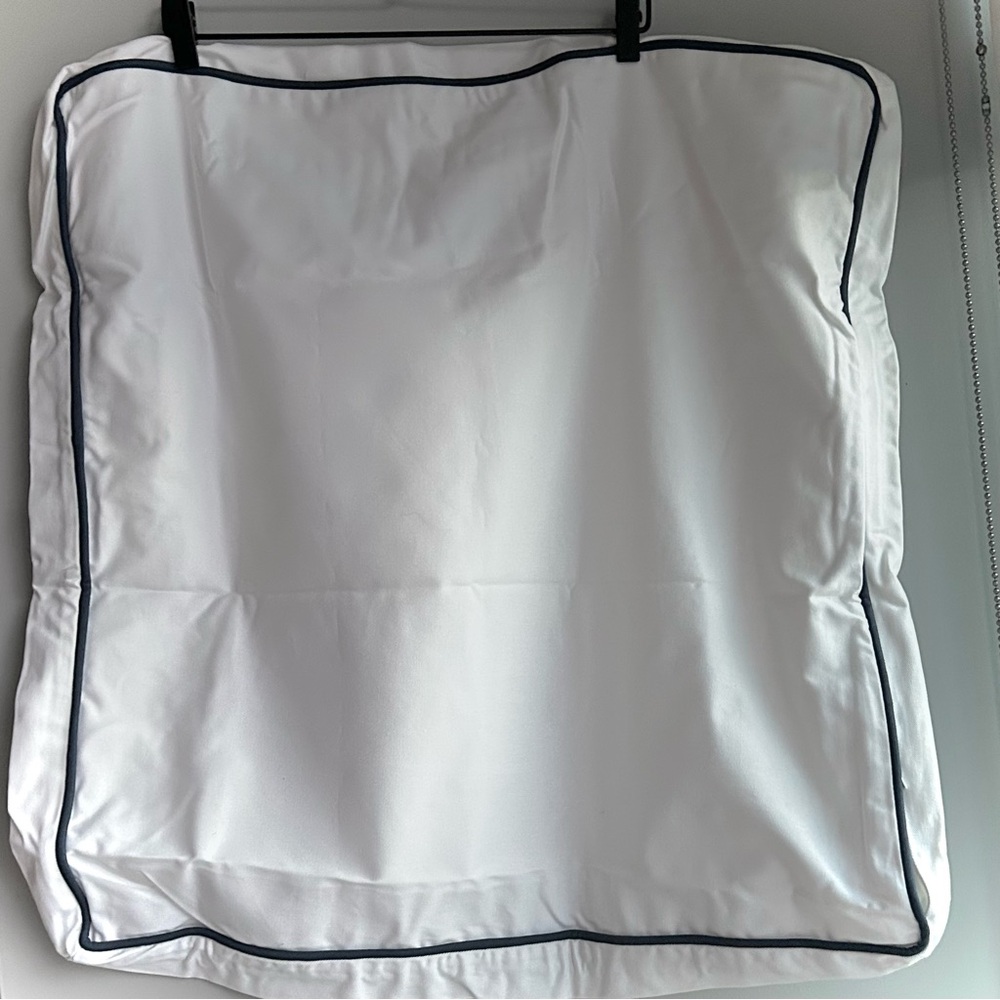 POTTERY BARN oversize cotton pillow sham with piped edge tailored box ⭐️NEW⭐️